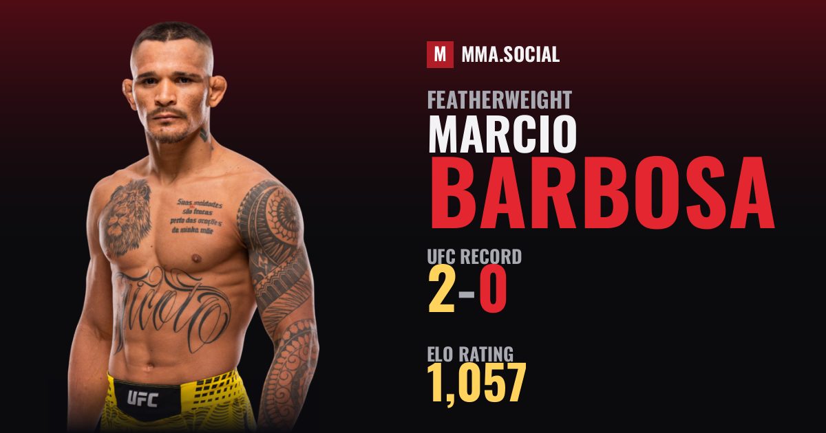 Marcio Barbosa — UFC fighter profile, record 2-0