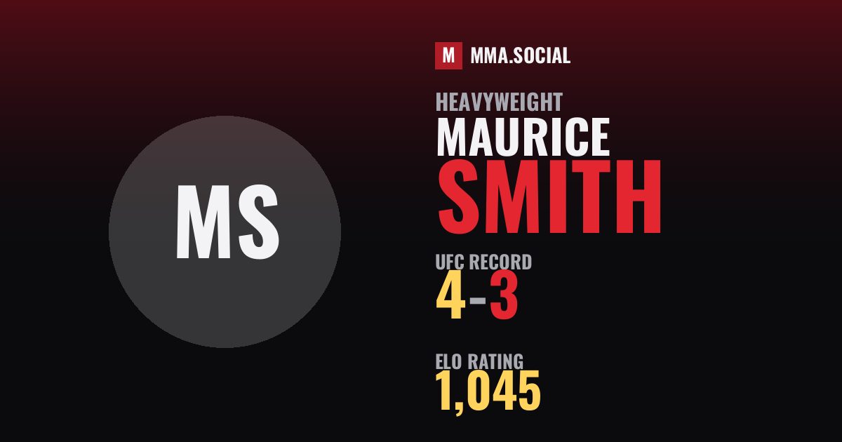 Maurice Smith — UFC fighter profile, record 4-3