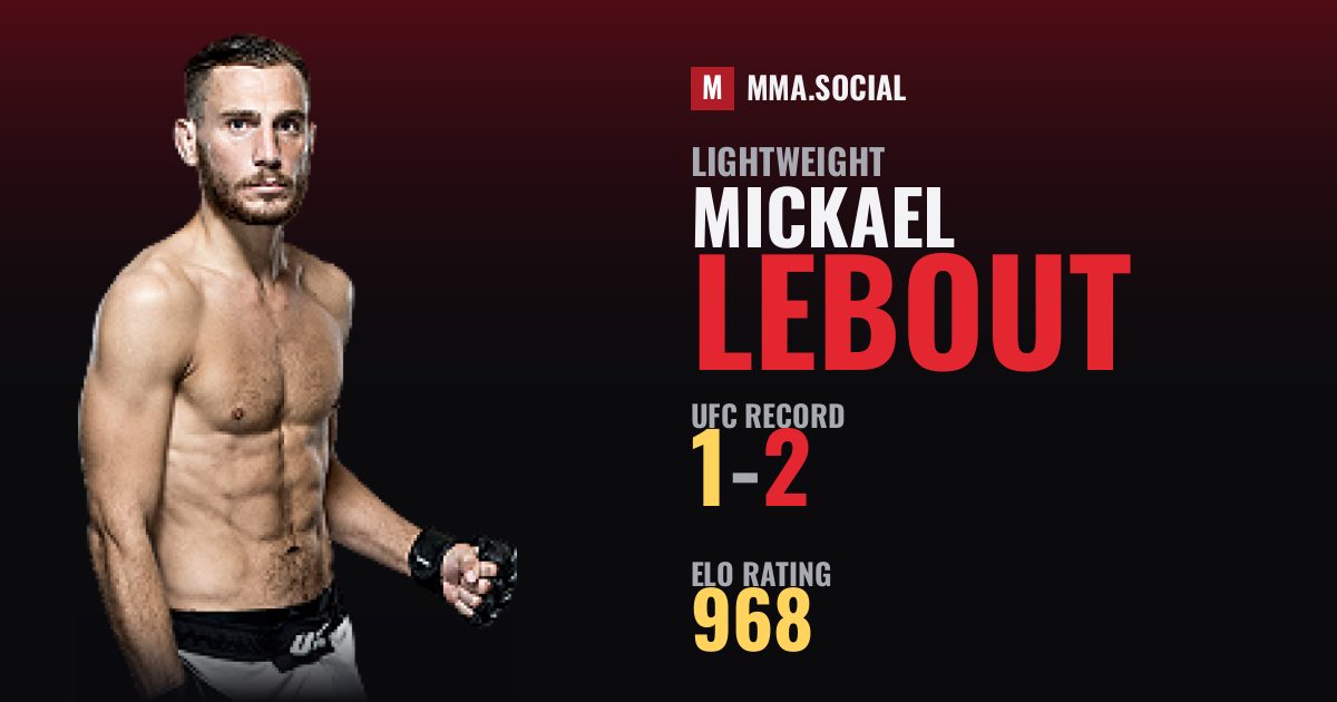 Mickael Lebout — UFC fighter profile, record 1-2
