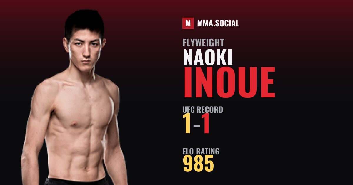 Naoki Inoue — UFC fighter profile, record 1-1