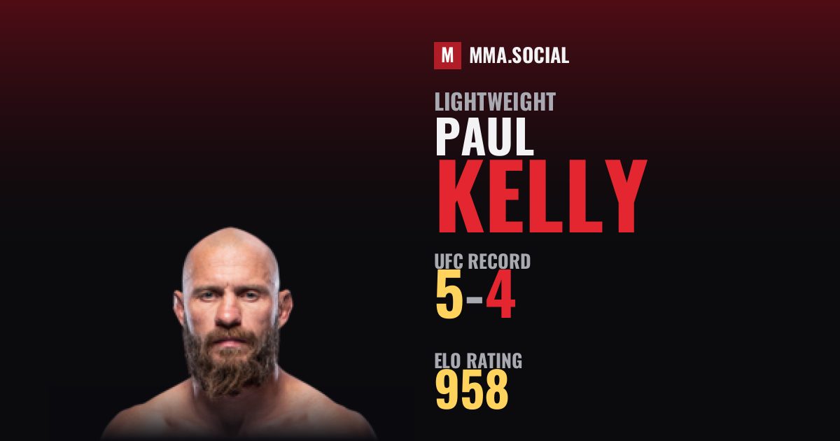 Paul Kelly — UFC fighter profile, record 5-4