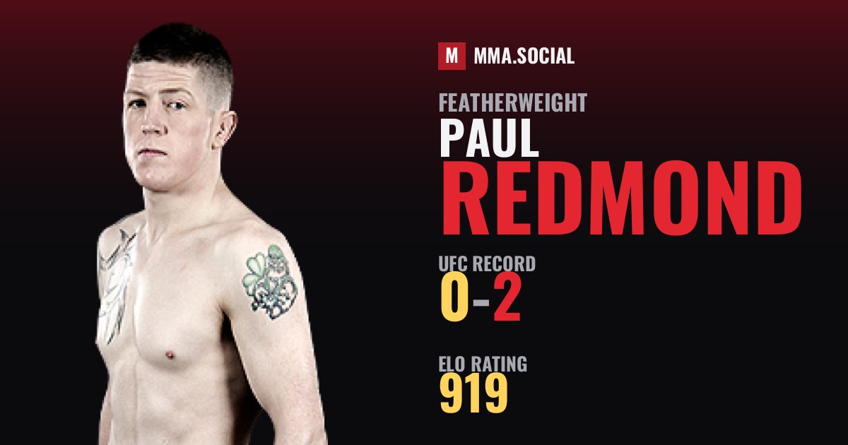 Paul Redmond — UFC fighter profile, record 0-2