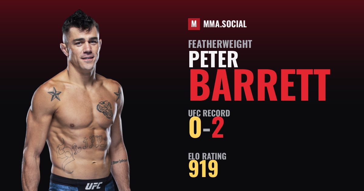 Peter Barrett — UFC fighter profile, record 0-2