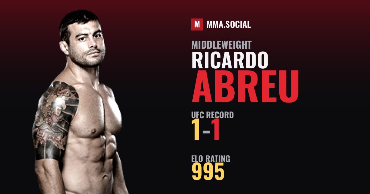 Ricardo Abreu — UFC fighter profile, record 1-1