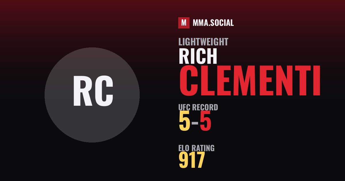 Rich Clementi — UFC fighter profile, record 5-5