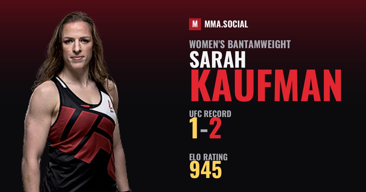 Sarah Kaufman — UFC fighter profile, record 1-2