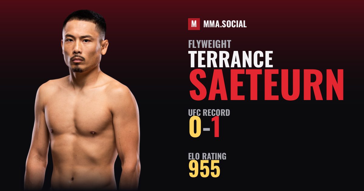 Terrance Saeteurn — UFC fighter profile, record 0-1