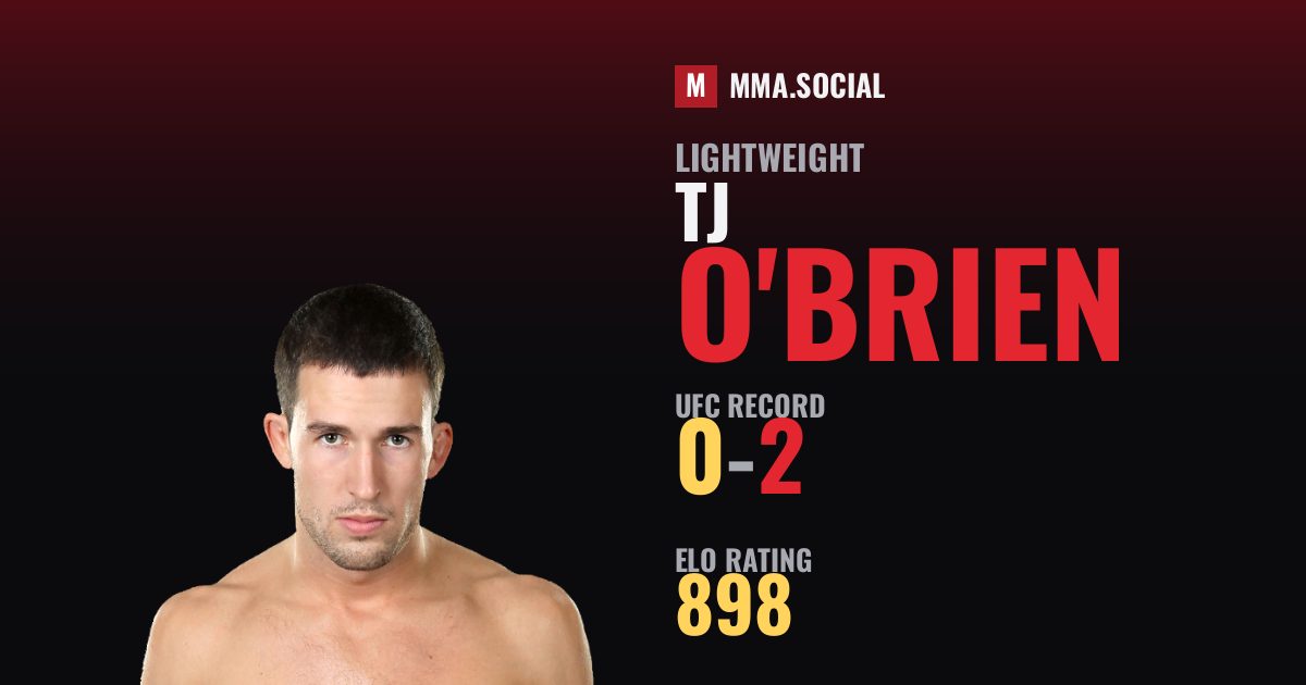 TJ O'Brien — UFC fighter profile, record 0-2