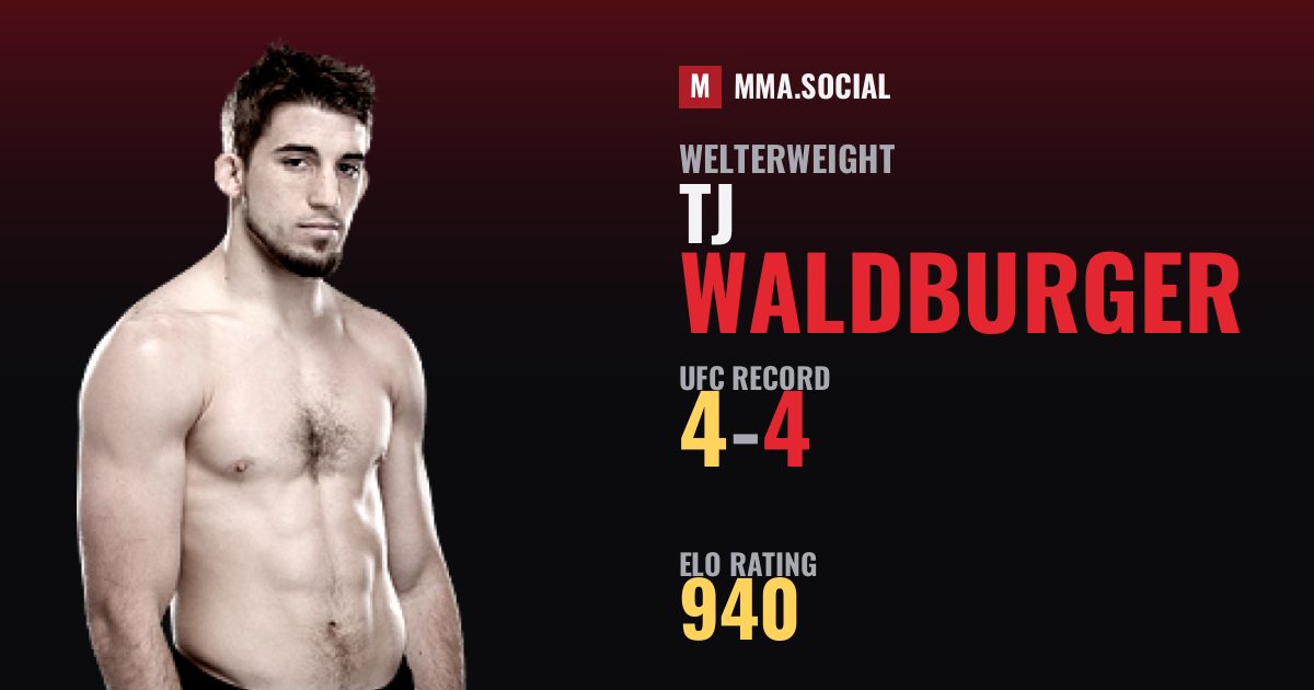 TJ Waldburger — UFC fighter profile, record 4-4