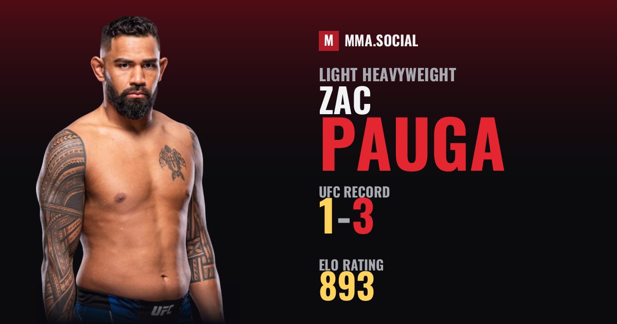 Zac Pauga — UFC fighter profile, record 1-3