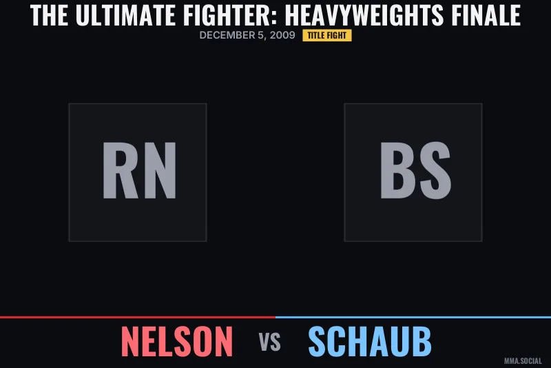 The Ultimate Fighter: Heavyweights Finale poster