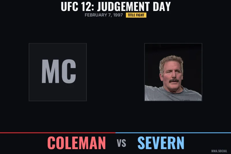 UFC 12: Judgement Day poster