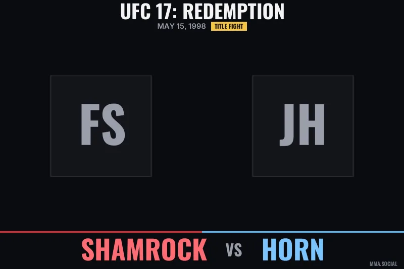 UFC 17: Redemption poster